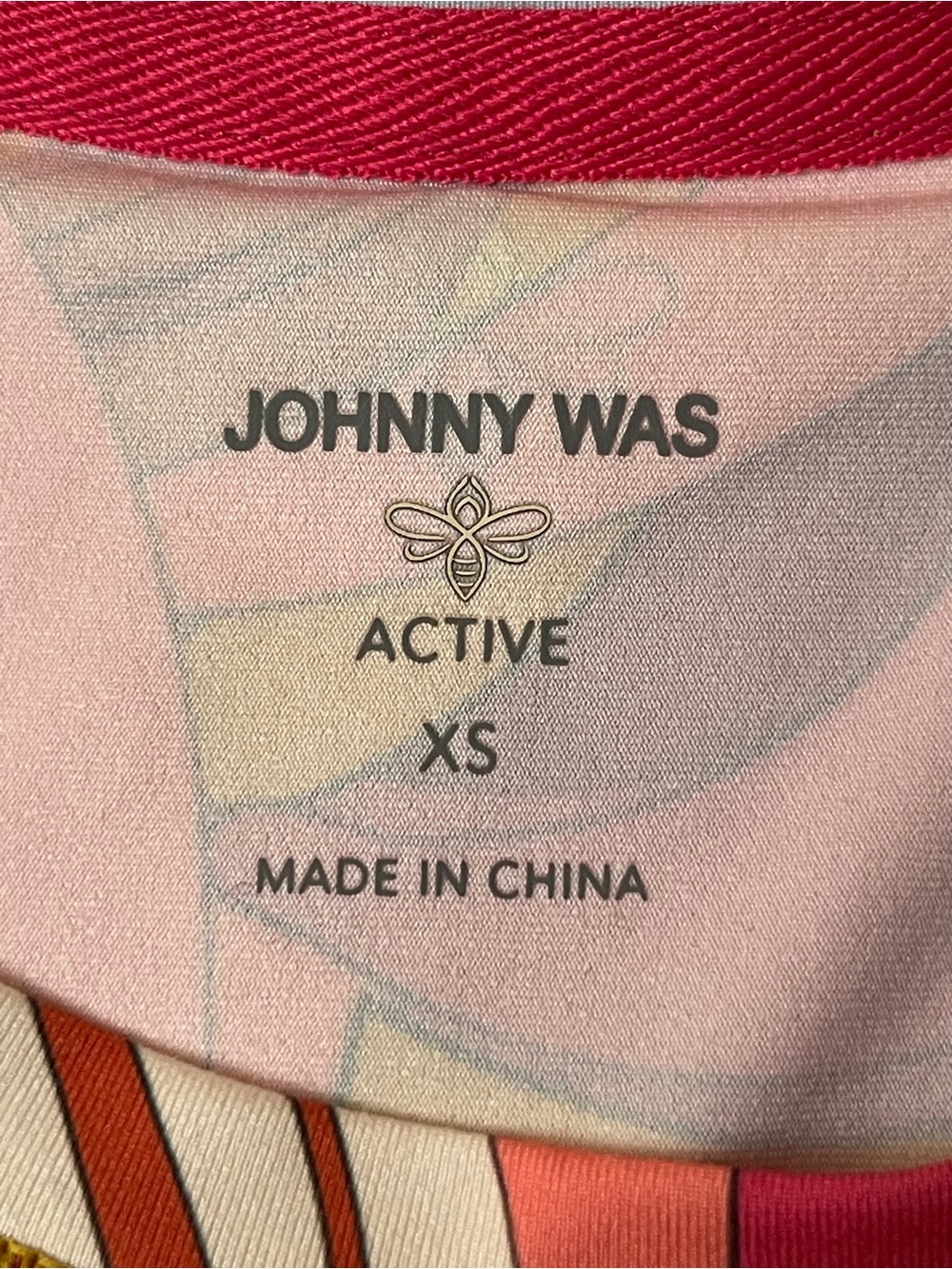 Johnny Was Bee Active Colorful Floral Performance Crop Tee Boho Athleisure XS - Picture 7 of 7